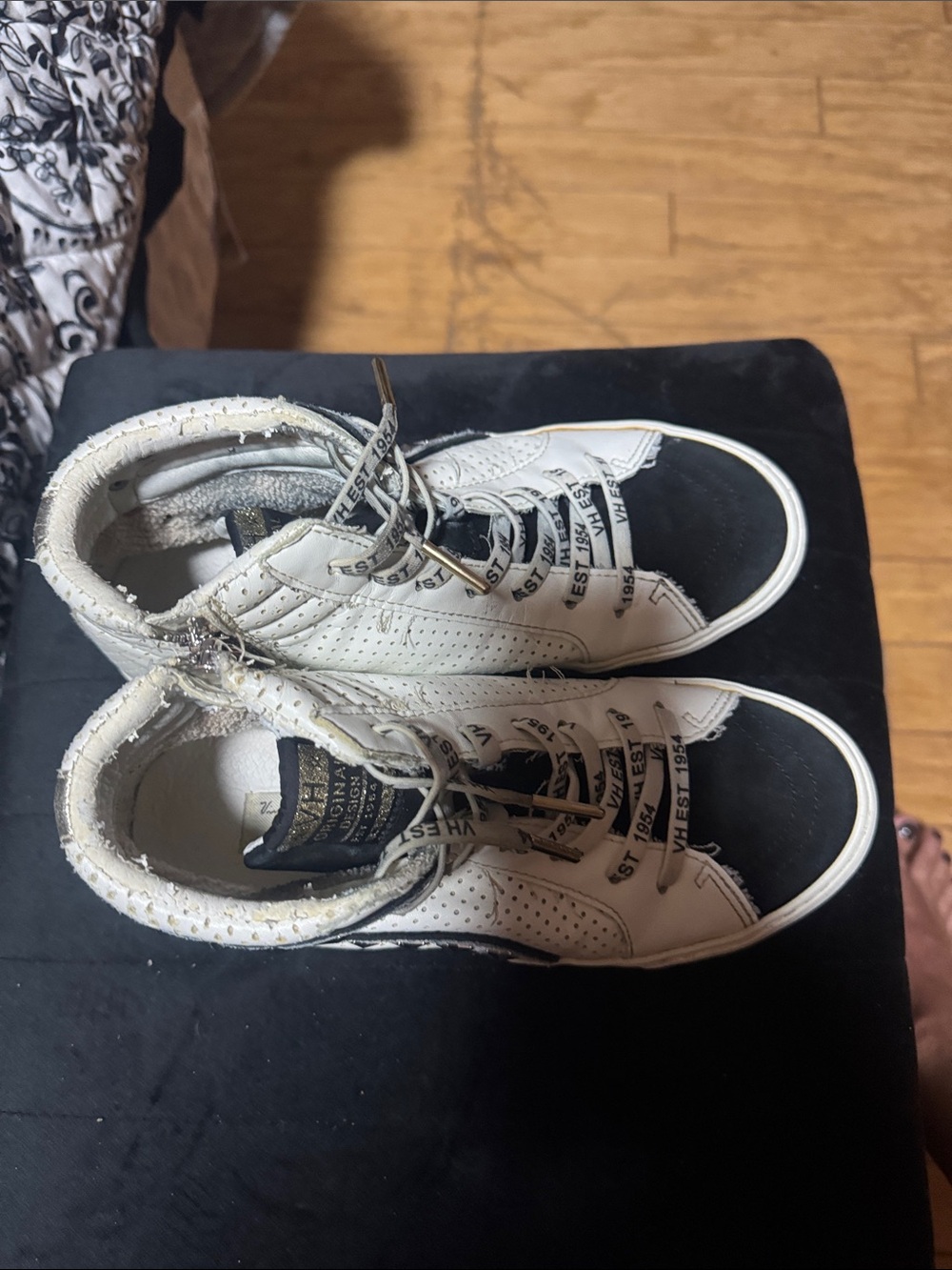 Vintage Havana Star Studded High Top Sneakers Size 7 - Picture 6 of 6